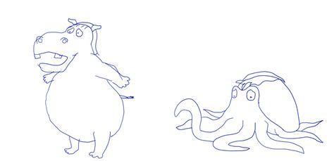 Melin Hippo And Octopus Transformation Sketch By Kuveko2010 On Deviantart