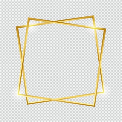 Gold Border Single Frame With Light Influence Gold Decoration In