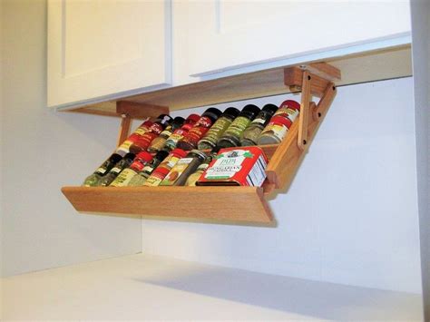 2 Tiered Under Cabinet Spice Rack Cool Way To Store Your Spices The