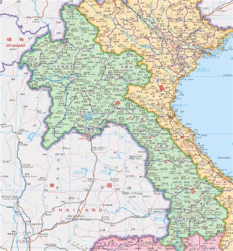 老挝导航地图 老挝导 导导 大山谷图库