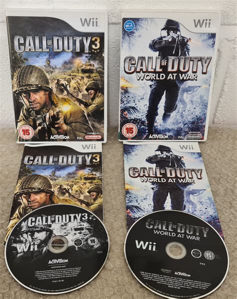 Call Of Duty 3 And World At War Nintendo Wii Game Bundle Retro Gamer Heaven