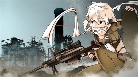 Sword Art Online Gun Gale Online Asada Shino Anime Guns Wallpaper Anime Wallpaper Better