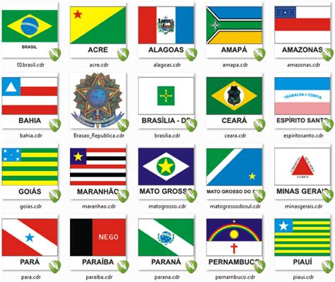 Bandeiras Dos Estados Do Brasil Vetorizadas O Mundo Dos Vetores