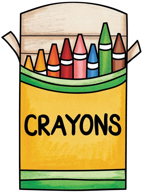 Crayons Clipart School Supply Crayons School Supply Transparent Free