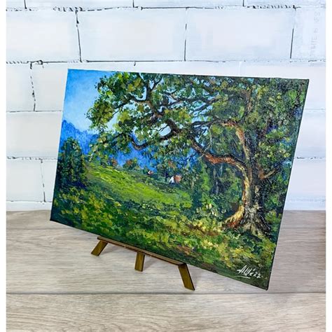 Old Oak Painting Original Acrylic Painting Oak Tree Painting Inspire