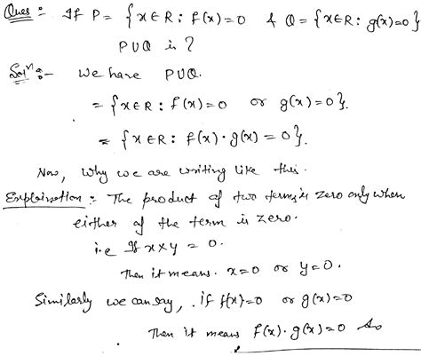 if p x∊r f x 0 and q x∊r g x 0 p∪q is