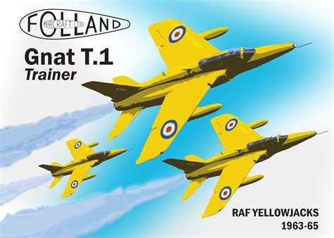 Raf Yellowjacks Gnat T1 Poster By Brian Grimmer Displate