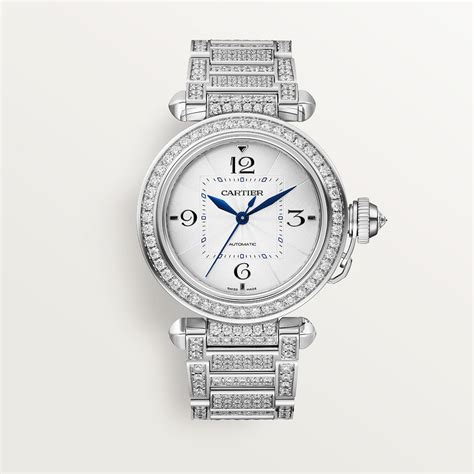 Cartier Pasha De Cartier Watch In Stainless Steel 35 Mm Ph