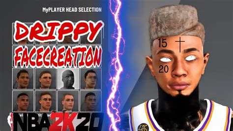 New Drippy Face Creation Tutorial In Nba 2k20look Like A Dribble God