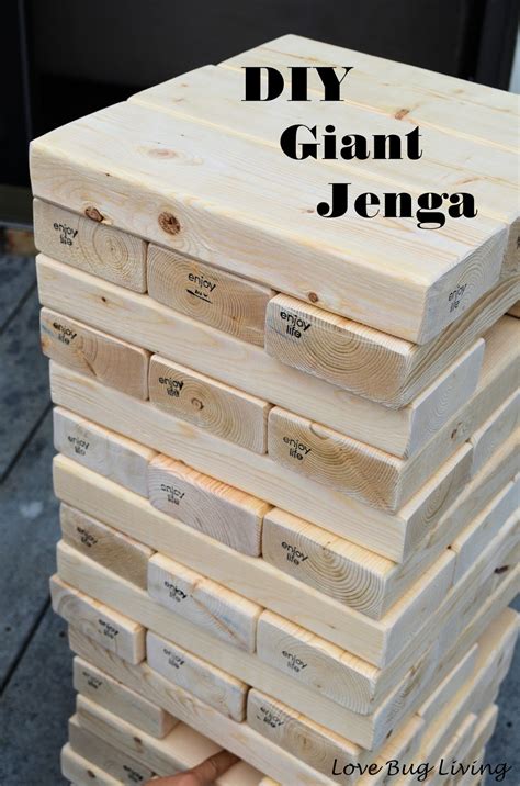 Diy Outdoor Giant Jenga Game Holoseradvertising