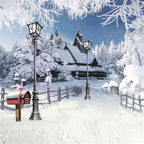 Winter Photography Backdrops Snowscape Photo Backgrounds Vinyl
