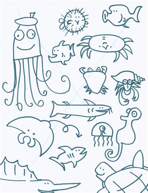 Simple beach drawing free download on clipartmag. This Little Class of Mine: Best Artist in The Ocean: Giant ...