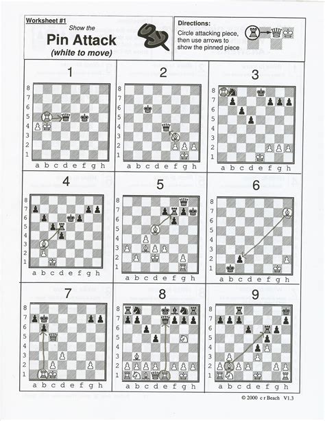 Chess Puzzles Printable Worksheets Pdf Printable Word Searches