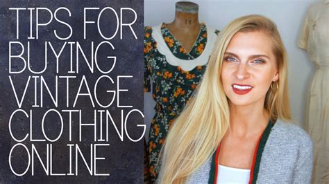 tips for buying vintage clothing online youtube