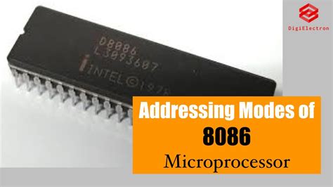 Addressing Mode Of 8086 Microprocessor Electronics Class Instructor