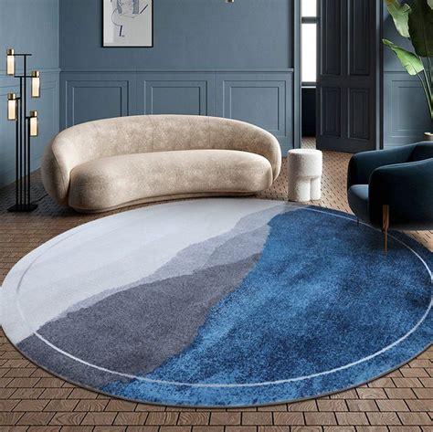 Original Design Contemporary Round Carpet Modern Circle Rug Warmly