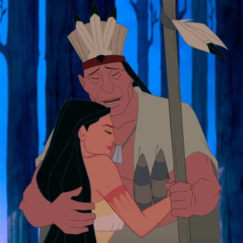 Chief Powhatan And Pocahontas ~ Pocahontas 1995 Disney Pocahontas Disney Princess Art
