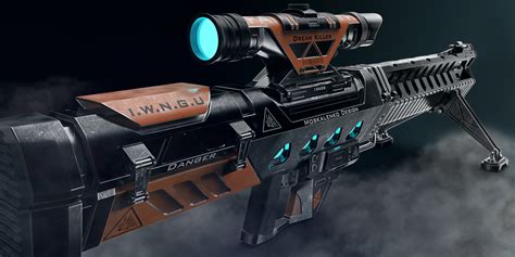 Sci Fi Sniper Rifle Concept Art