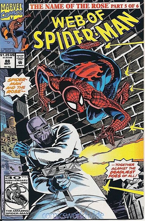 Web Of Spider Man 88 1992 1st Series Nm Rose Kingpin Hobgoblinの