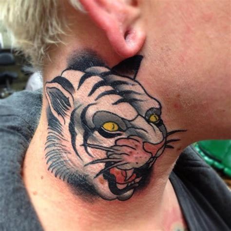 Best Tiger Tattoos Neck Tattoo Designs Petpress Hot Sex Picture