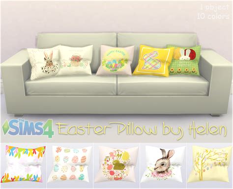 Sims 4 Ccs The Best Easter Pillow By Helen