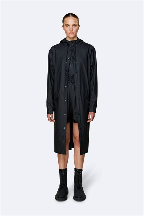 Rains Longer Jacket Black Xxsxs