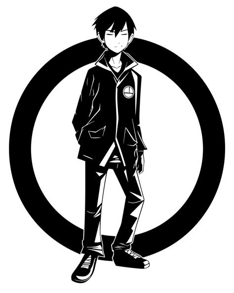Anime Boy Logo 25408213 Vector Art At Vecteezy