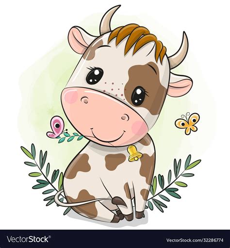 Baby Cow Cartoon Drawing
