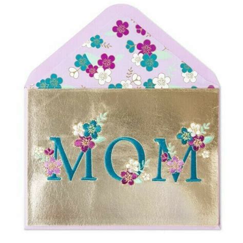 True blue dual purpose terry $ 9.99; Papyrus Mothers Day Greeting Card Mom Gold Embroidery Mother's | eBay