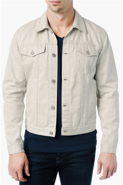 The all white jacket on offer are stylish and affordable to help you save money while looking awesome. Lyst - 7 For All Mankind Jean Jacket in Natural for Men
