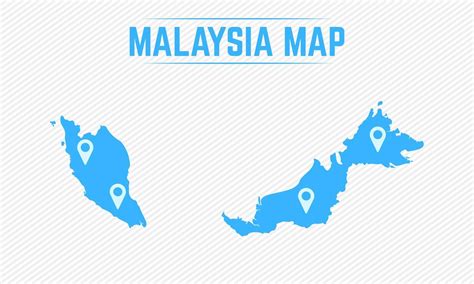 Malaysia Simple Map With Map Icons 2323594 Vector Art At Vecteezy