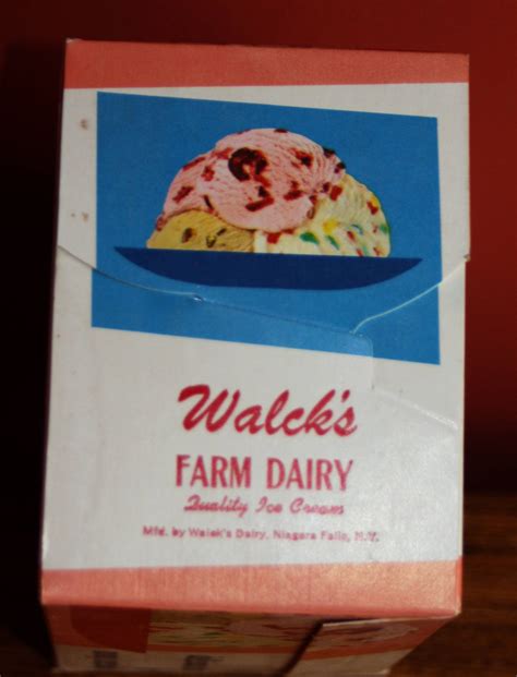 Vintage Dairy Advertising 1950s 60s Ice Cream Cartons New Old Stock
