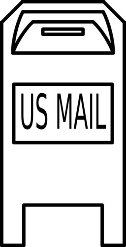 Mailbox Clipart Black And White Free Download On Clipartmag