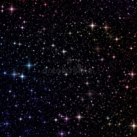 Night Sky Full Of Stars Seamless Background Deep Space Texture Stock