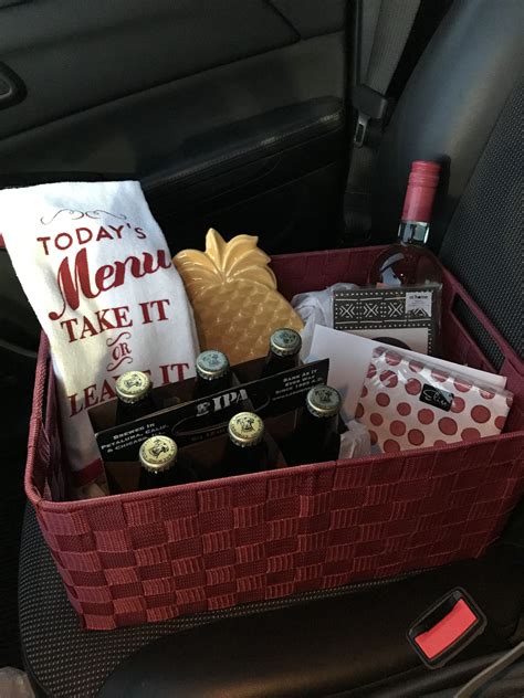 Hello do you have any ideas what might be a good housewarming gift for him? Housewarming basket! | Housewarming basket, Gift baskets ...