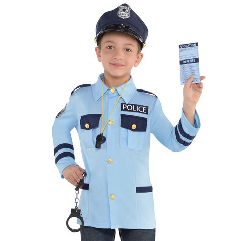 Kids Childs Police Cop Officier Uniforme Livre Semaine Fancy Dress Up