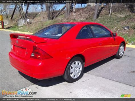 2002 Honda Civic Ex Coupe Rally Red Black Photo 6