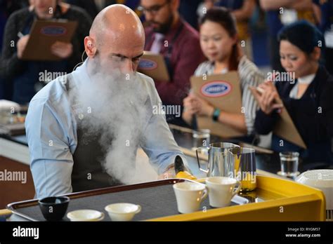 Moment of the World Barista Championship, coffeemakers professional