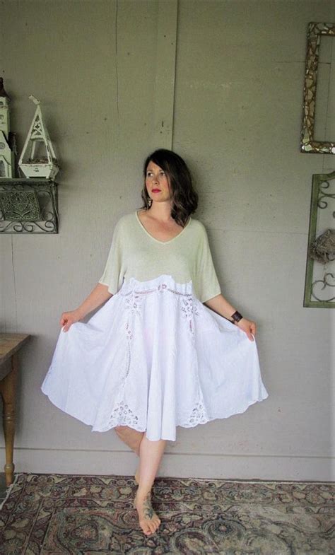 Recycled Clothing Upcycled Lace Dress Romantic Summer Dress 1 Etsy