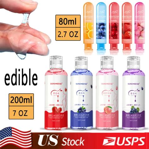 Edible Fruit Flavor Sex Lube Lubricant Water Based Mild Oral Sex