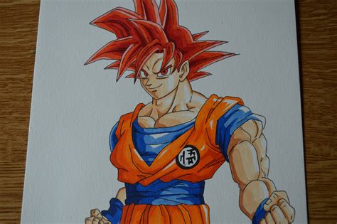 How To Draw Goku Goku Drawing Ssj God Saiyan Super Dr