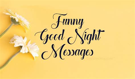 50 Funny Good Night Messages And Wishes Wishesmsg