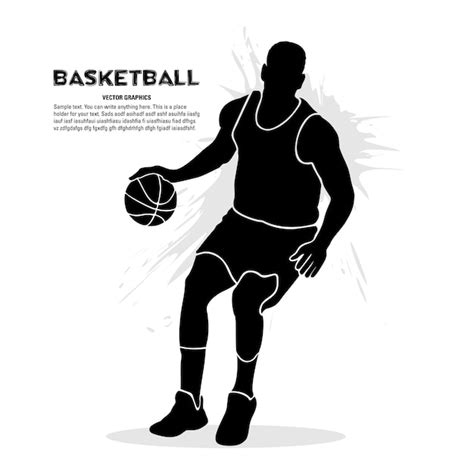 Premium Vector Male Basketball Player Silhouette Vector