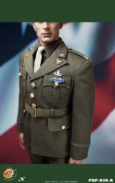 Poptoys X19a Army Officer Uniform Set Steve Rogers Hobbies And Toys