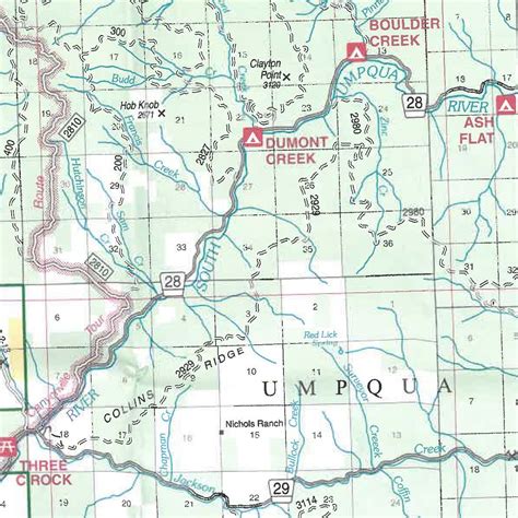 Umpqua National Forest Maps And Publications
