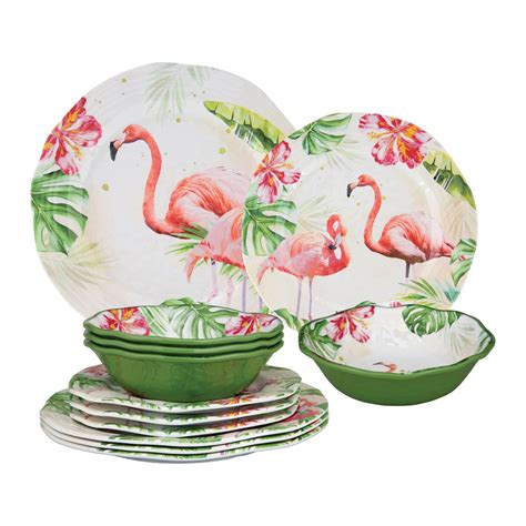 Buy Gourmet Art Piece Flamingo Heavyweight And Durable Melamine