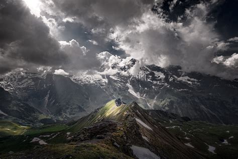 Clouds Over The Mountains Hd Wallpaper Background Image