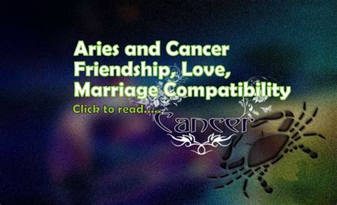 Aries And Cancer Compatibility For Love Marriage Lifeinvedas