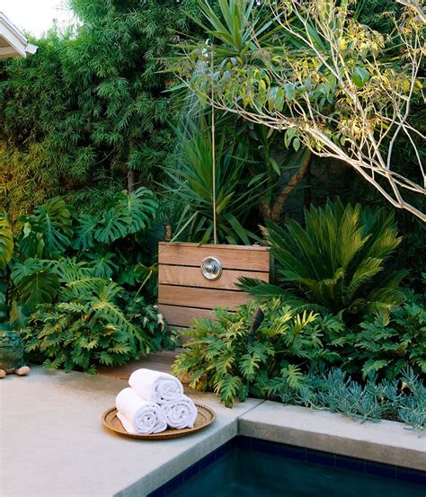 Add A Poolside Shower Outdoor Baths Outdoor Rooms Outdoor Gardens