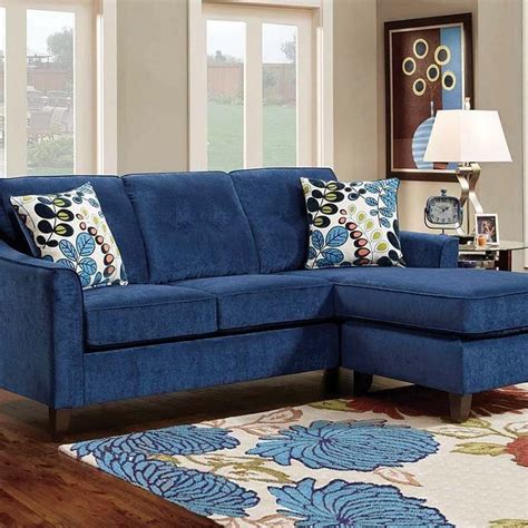 Navy Blue Sofa Living Room Ideas DECOOMO